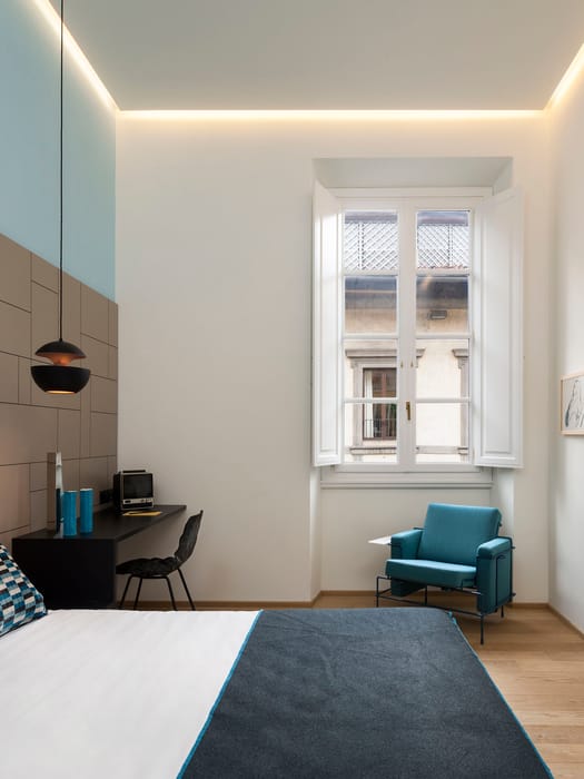 Habitación doble superior con butaca, Hotel Milù Florencia